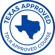 Texas approved course seal